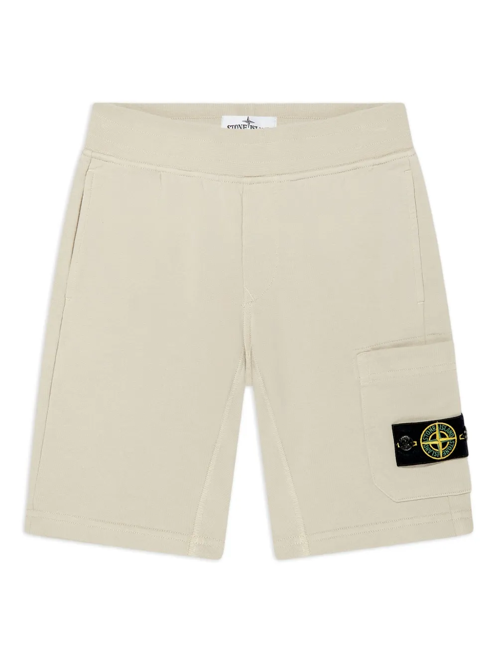 Stone Island Junior Shorts met Compass-logopatch Beige