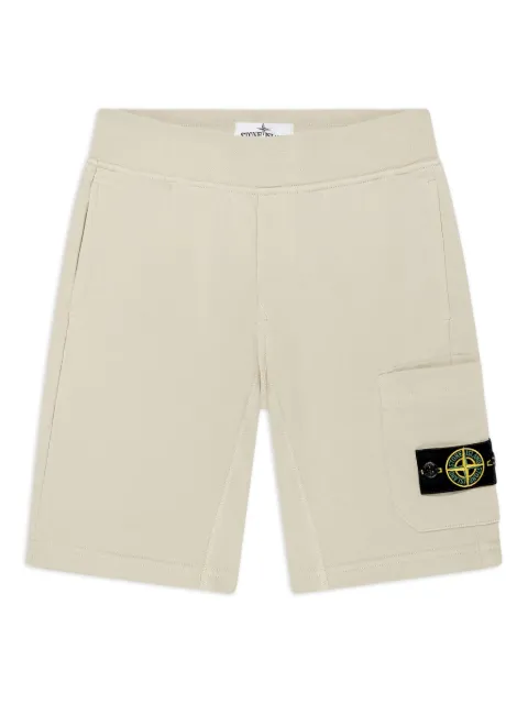 Stone Island Junior шорты с нашивкой Compass