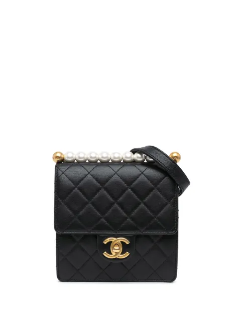 CHANEL Pre-Owned 2019 Small Lambskin Chic Pearls Flap crossbody bag