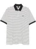 BOSS striped polo shirt - White