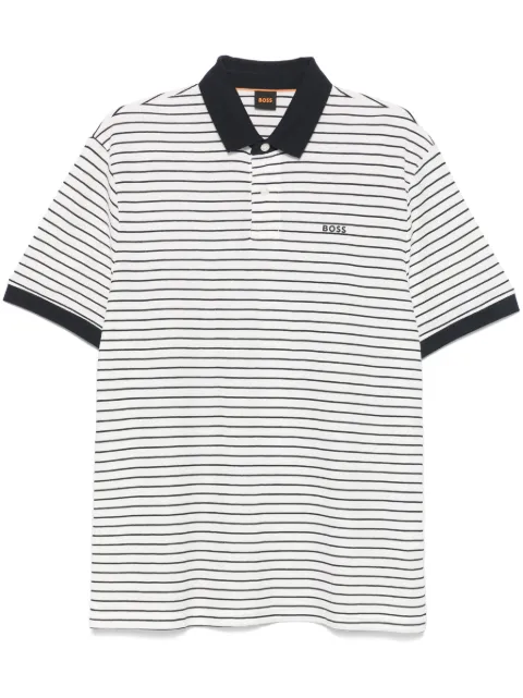 BOSS striped polo shirt