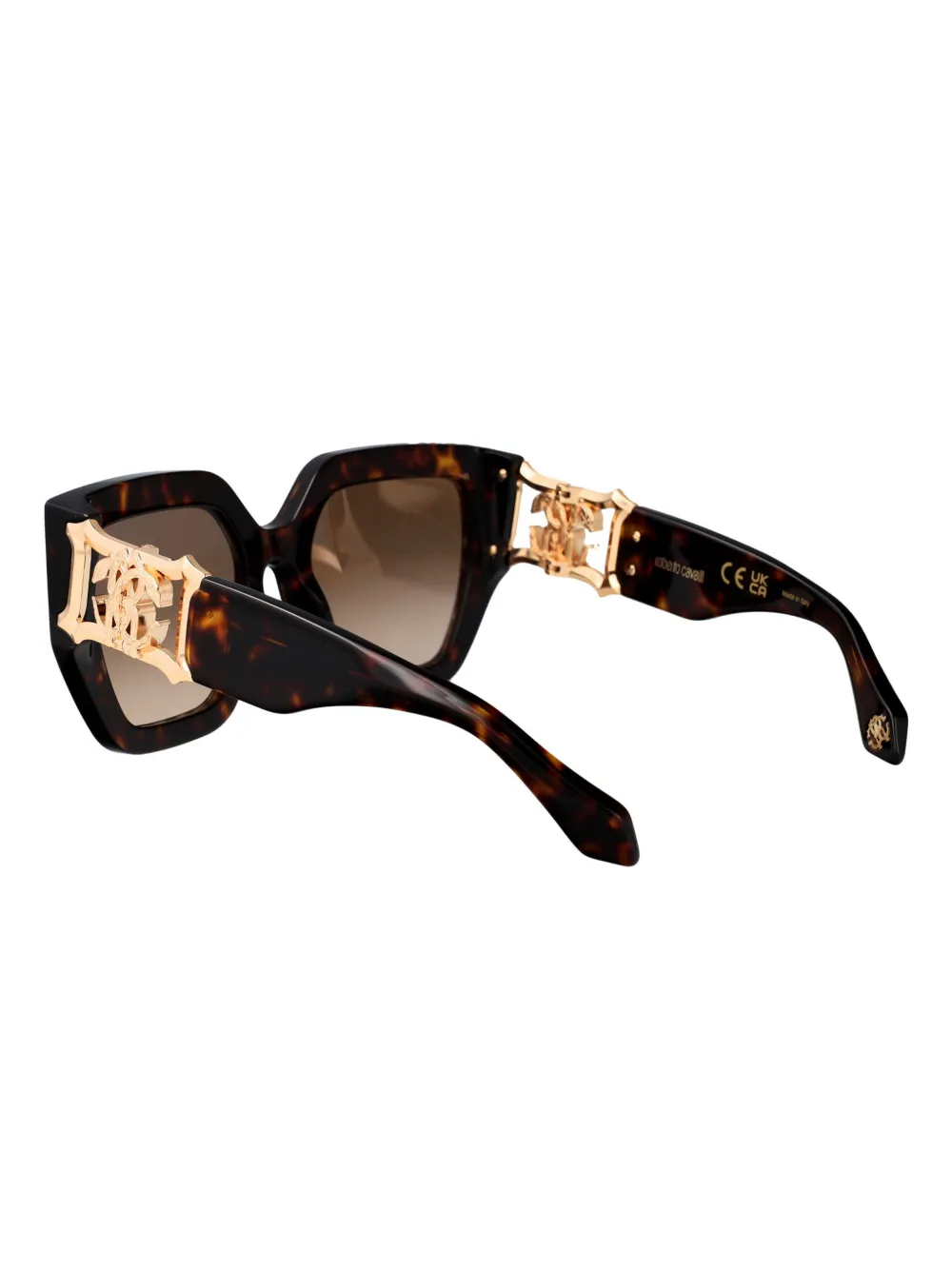 Roberto Cavalli Zonnebril met oversized montuur Bruin