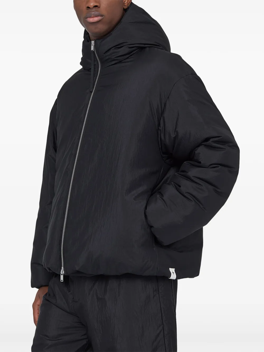 Jil Sander Jack met capuchon Zwart