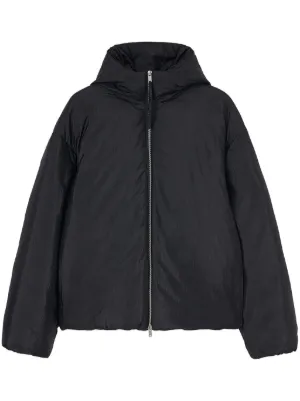 【送料&関税込】Jil Sander Blend Silk Zip-up Hooded Jacket Shop Jil Sander - Cotton Zip-Up Blouson Jacket | Saks Fifth