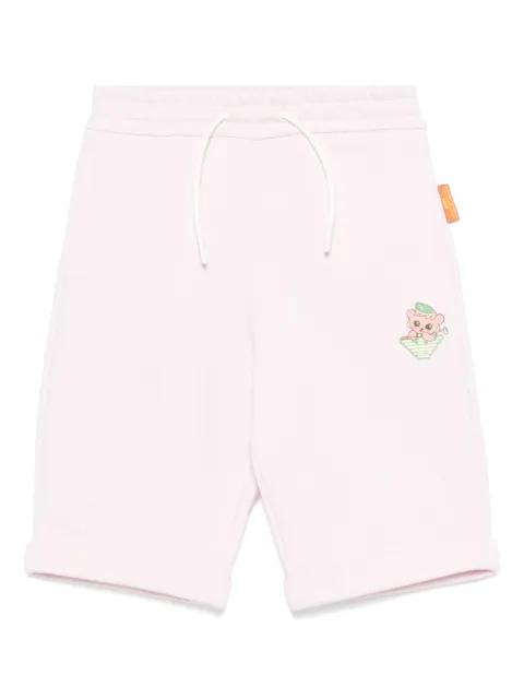 Emporio Armani Kids Manga Bear Crew shorts