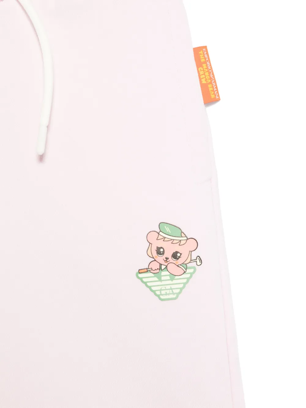 Emporio Armani Kids Manga Bear Crew shorts Roze