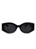 Roberto Cavalli logo-plaque sunglasses - Black