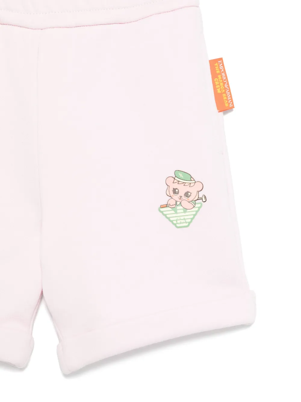 Emporio Armani Kids Shorts met logoprint Roze