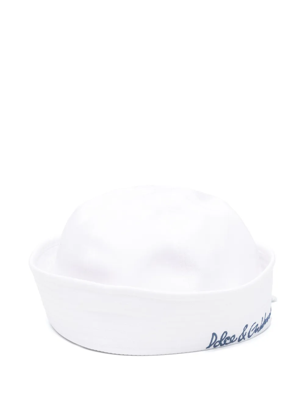 Dolce & Gabbana Kids Hoed met geborduurd logo Wit