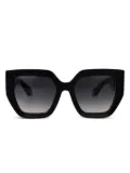 Roberto Cavalli oversize-frame sunglasses - Black