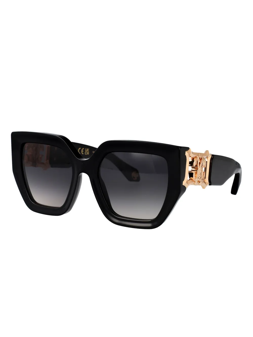 Roberto Cavalli oversize-frame sunglasses - Zwart