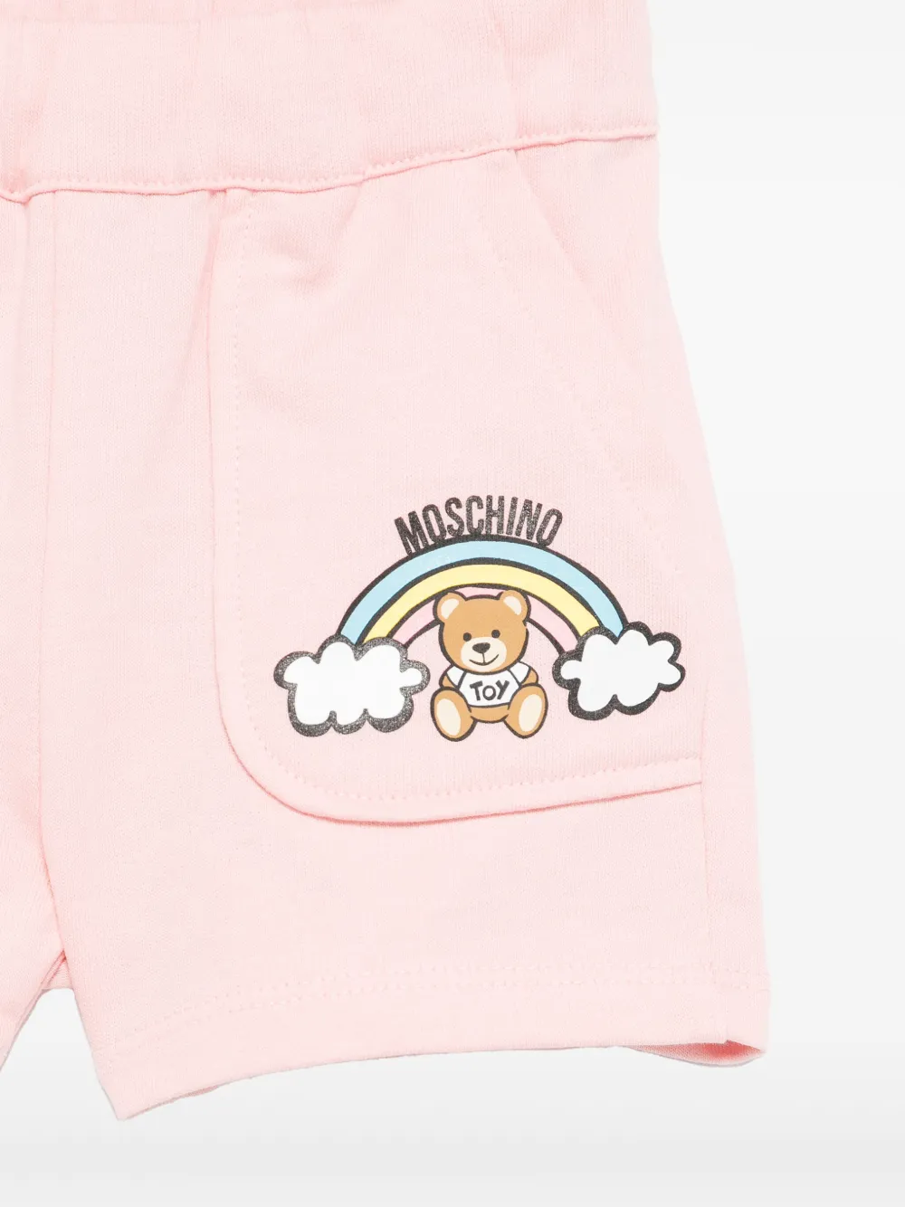 Moschino Kids Shorts met logoprint Roze