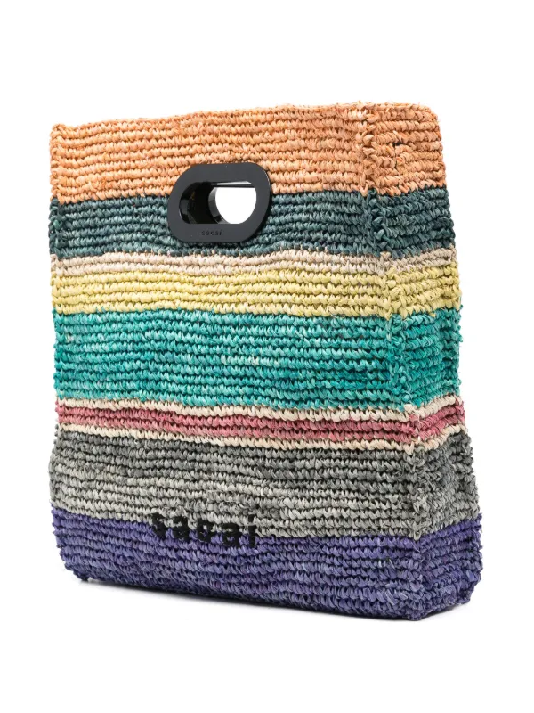 【関税込み】sacai★ニューショッパー トートバッグ S S14901926 Sacai ニューショッパー トートバッグ M | グリーン | FARFETCH JP