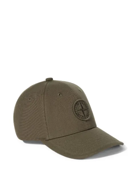 Stone Island Junior logo-embroidered cap