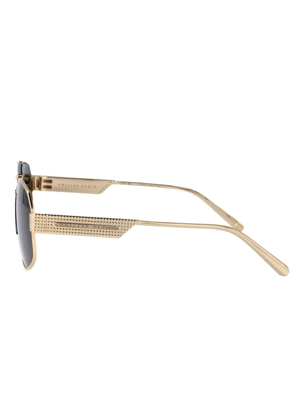 Philipp Plein Eyewear SPP106M0302 PALE GOLD BLACK Goud