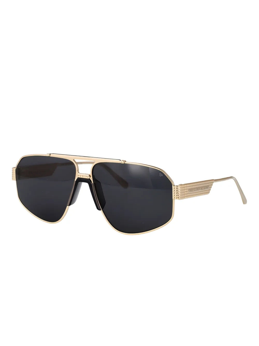 Philipp Plein Eyewear SPP106M0302 PALE GOLD BLACK Goud