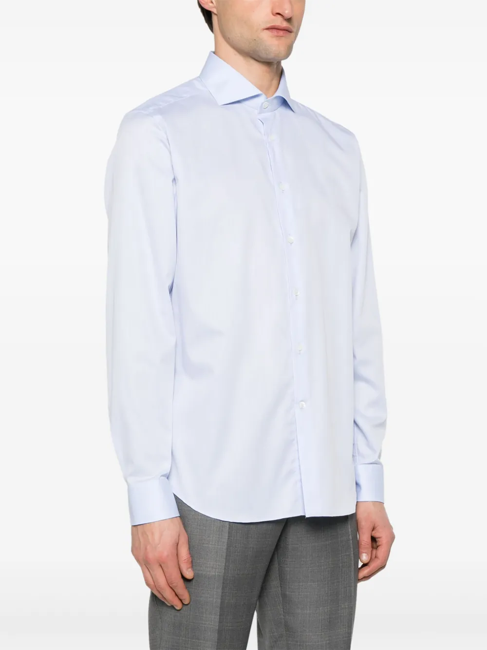 Corneliani Katoenen overhemd Blauw