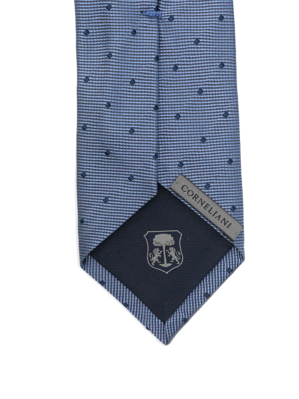 Corneliani Stropdas met jacquard - Blauw