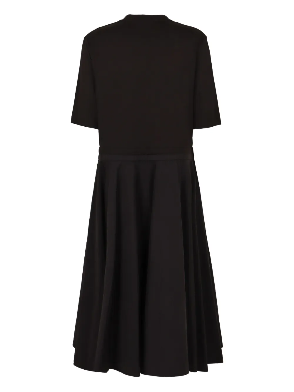Moncler midi T-shirt dress - Zwart