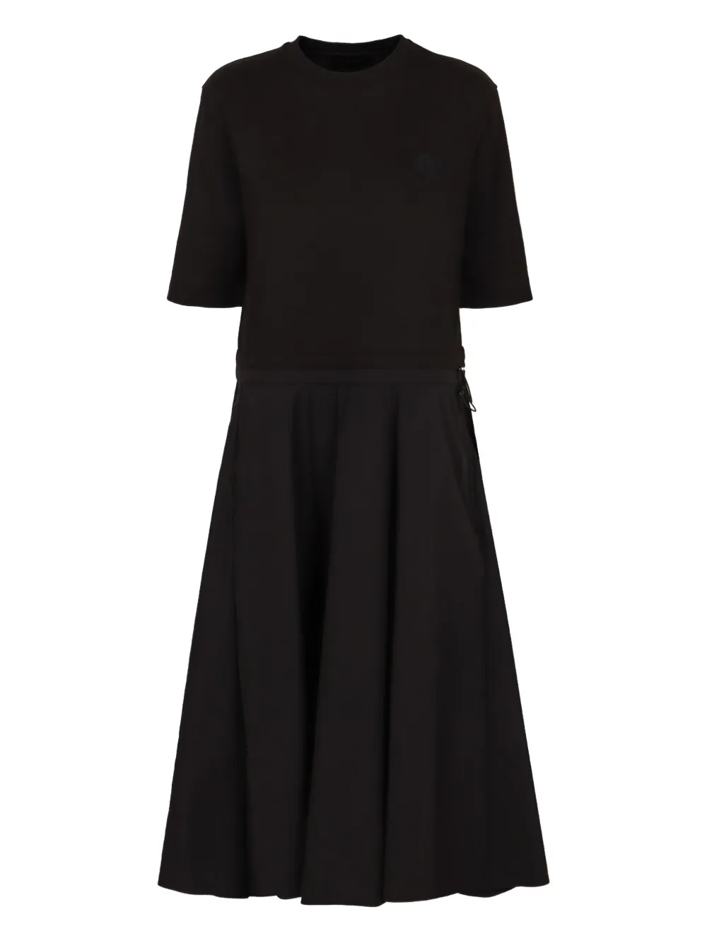 Moncler midi T-shirt dress Zwart