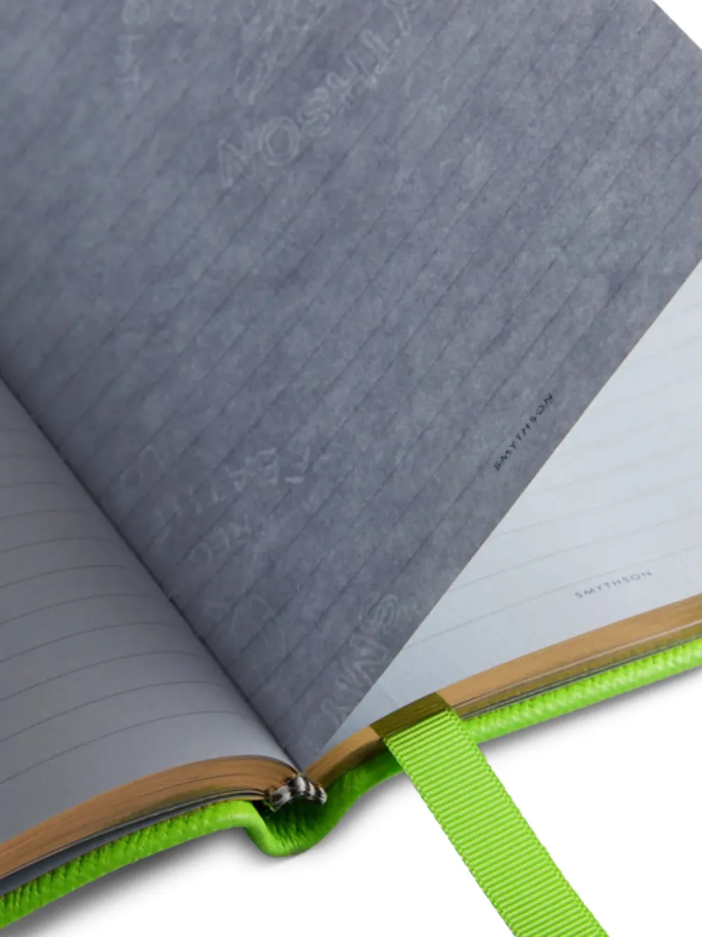 Smythson Chelsea Charm Cherry Notebook In Panama In Green