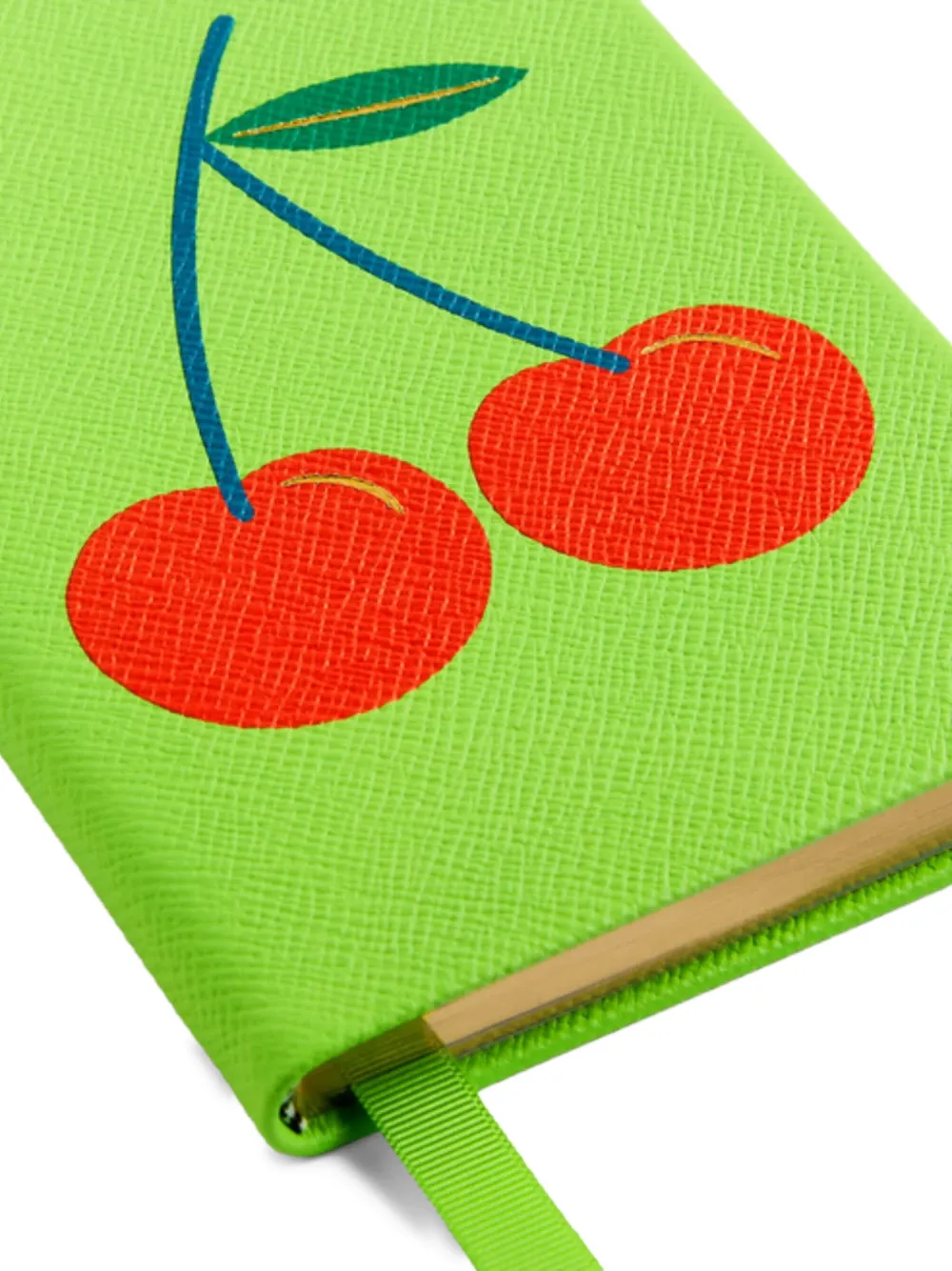 Smythson Chels Charm Cherry notitieboek - Groen