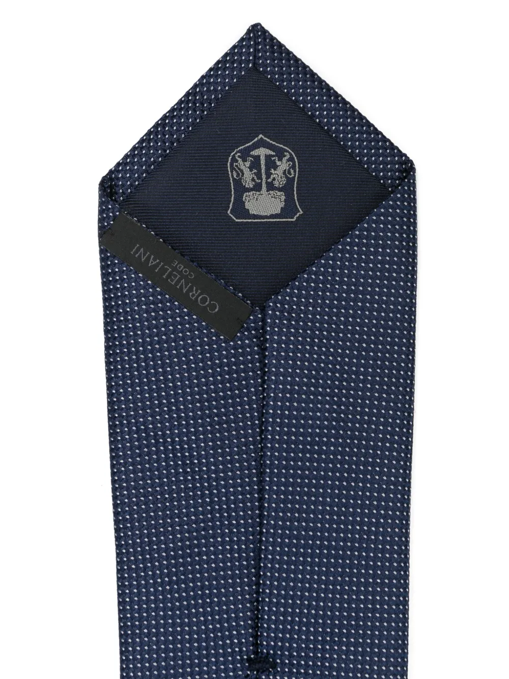 Corneliani Stropdas met jacquard - Blauw