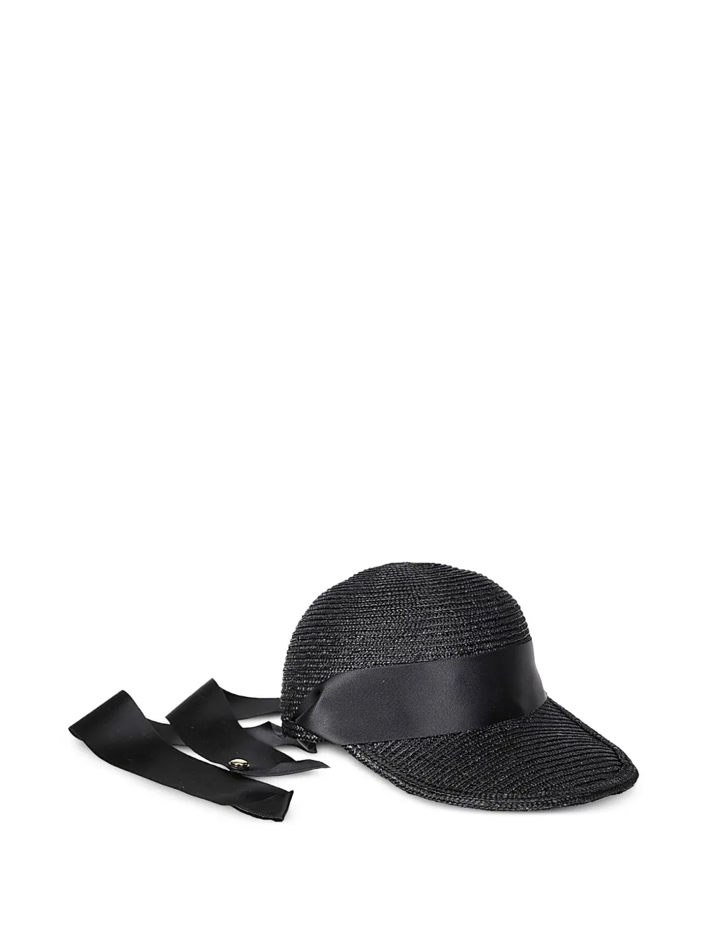 Sacai ribbon-detail Cap | Black | FARFETCH