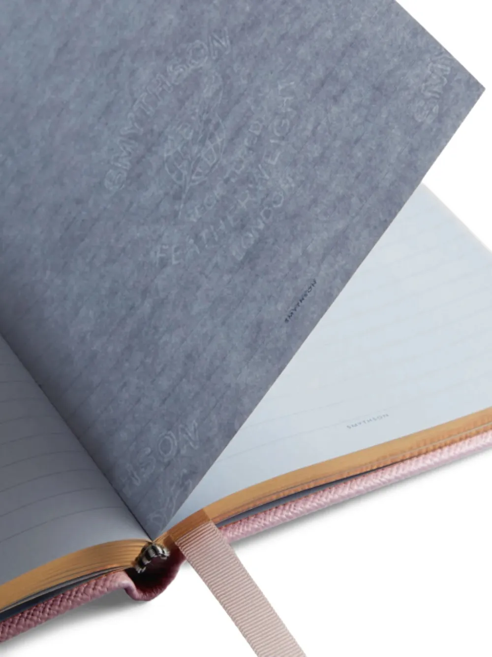 Smythson Soho Notebook In Panama In Pink