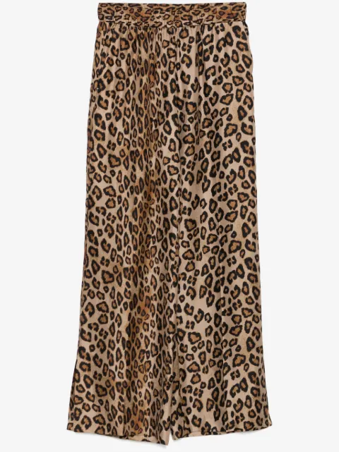 Alberto Biani leopard-print trousers