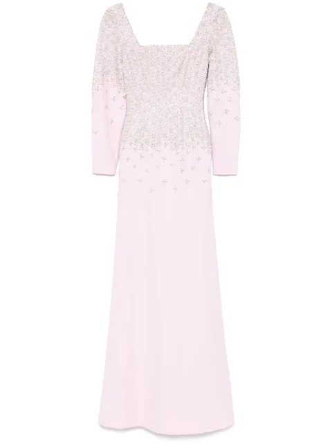Dina Melwani crystal-embellished maxi dress