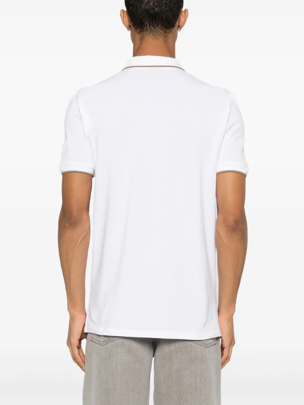 PS Paul Smith Poloshirt met geborduurde cactus Wit