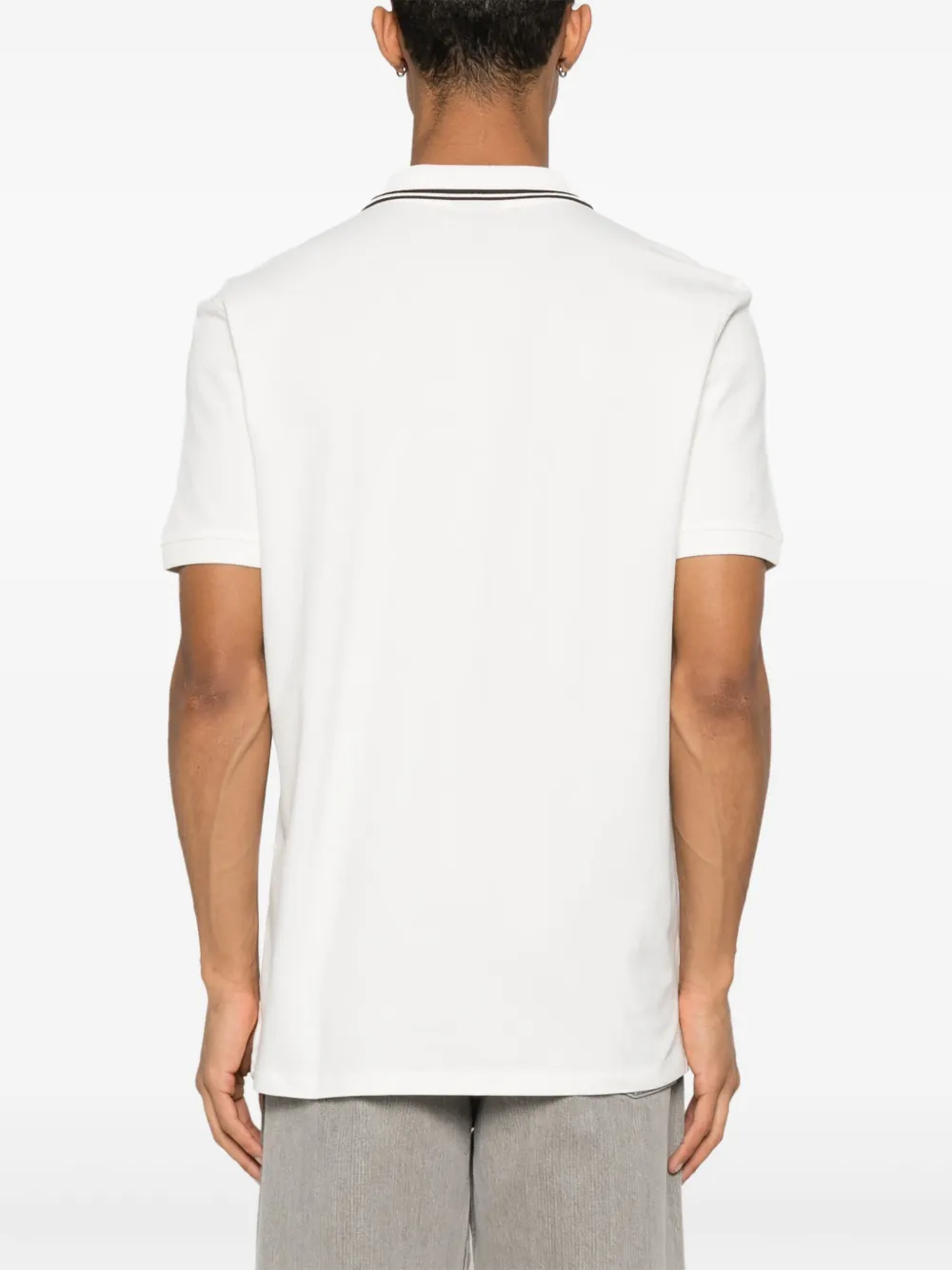 PS Paul Smith Poloshirt met Zebra-borduurwerk Wit