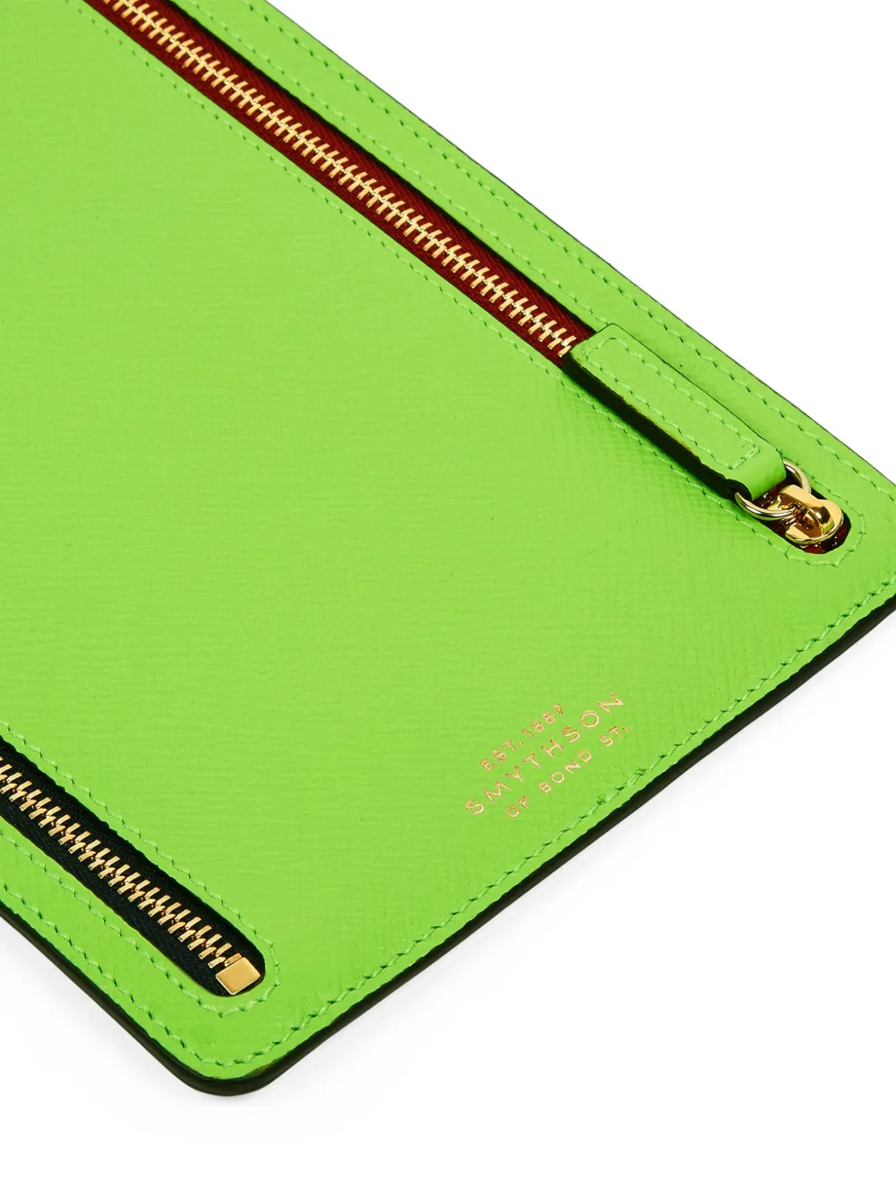 Smythson Leather Pouch In Green