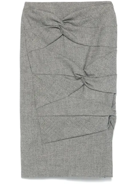 Christian Dior Pre-Owned 1990s twist-detail midi skirt 