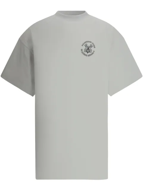 Balenciaga playera con logo estampado