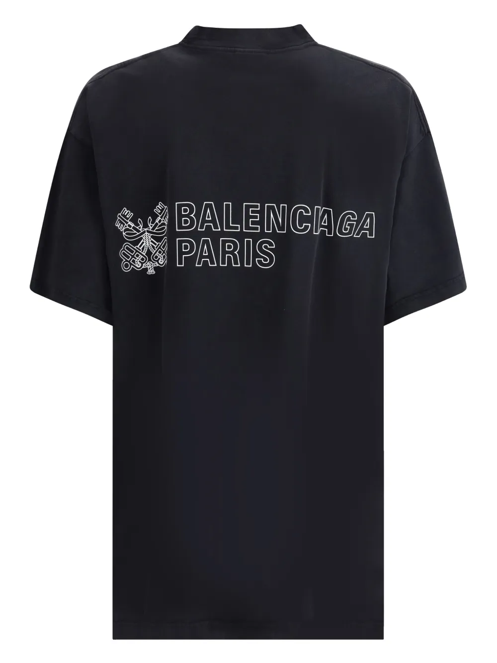 Balenciaga logo-print T-shirt - Zwart