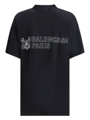 BALENCIAGAバレンシアガLogo Crest-Embroidered T-Shirt Tシャツ 楽天市場】BALENCIAGA バレンシアガ LOGO T-SHIRT/ロゴオーバー