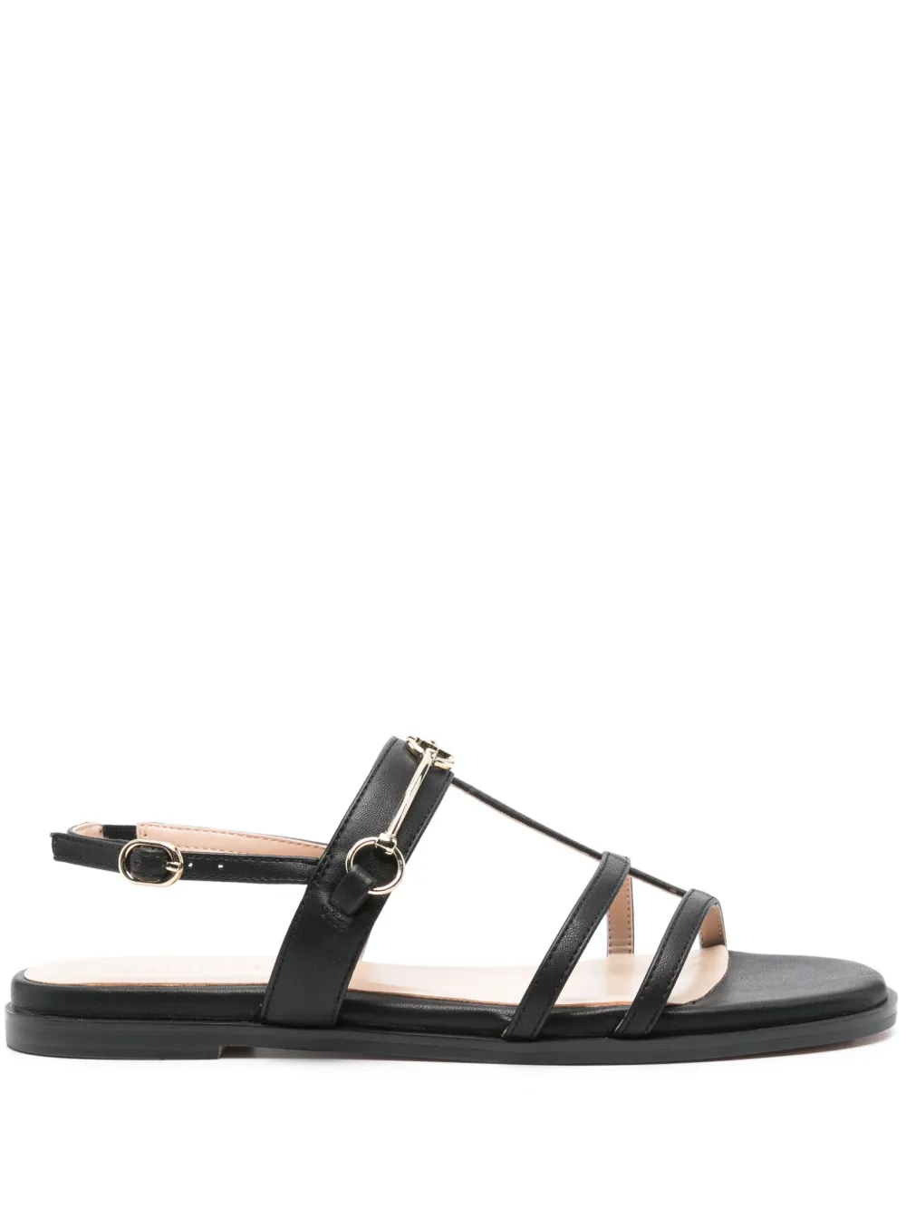 TWINSET Oval T sandalen Zwart