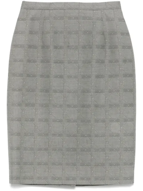 Christian Dior Pre-Owned 2010s mix-print skirt