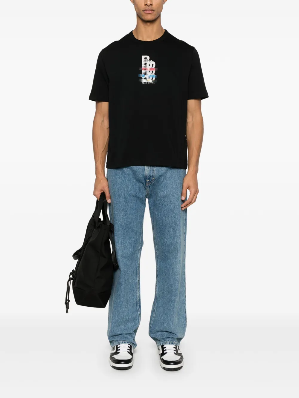 PS Paul Smith logo-print T-shirt - Zwart