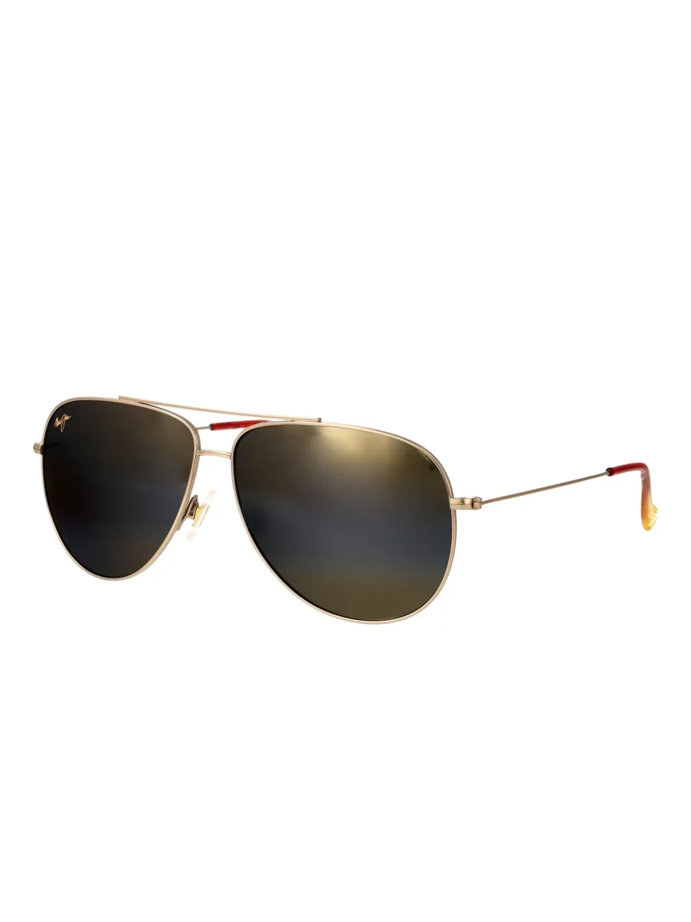 Maui Jim Hauoli XL metalen zonnebril - Goud
