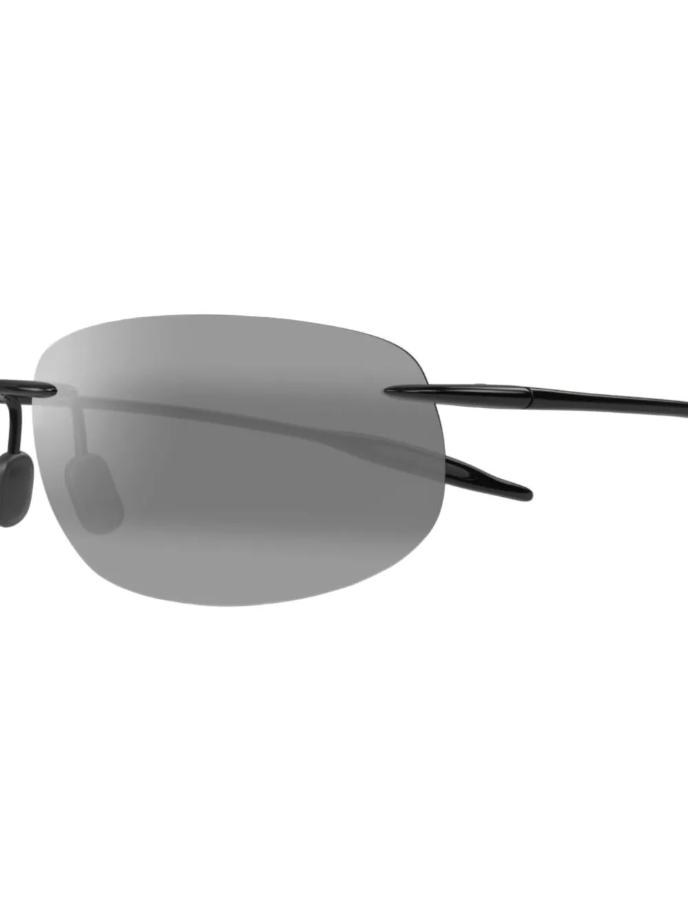 Maui Jim Breakwall rimless sunglasses Zwart