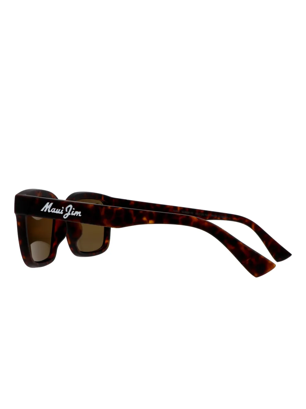 Maui Jim Opiopio Af zonnebril met schildpadschild-design Bruin