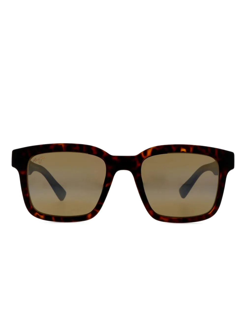 Maui Jim Opiopio Af トータスシェル スクエアサングラス - ブラウン Maui Jim Opiopio Af トータスシェル スクエアサングラス - ブラウン