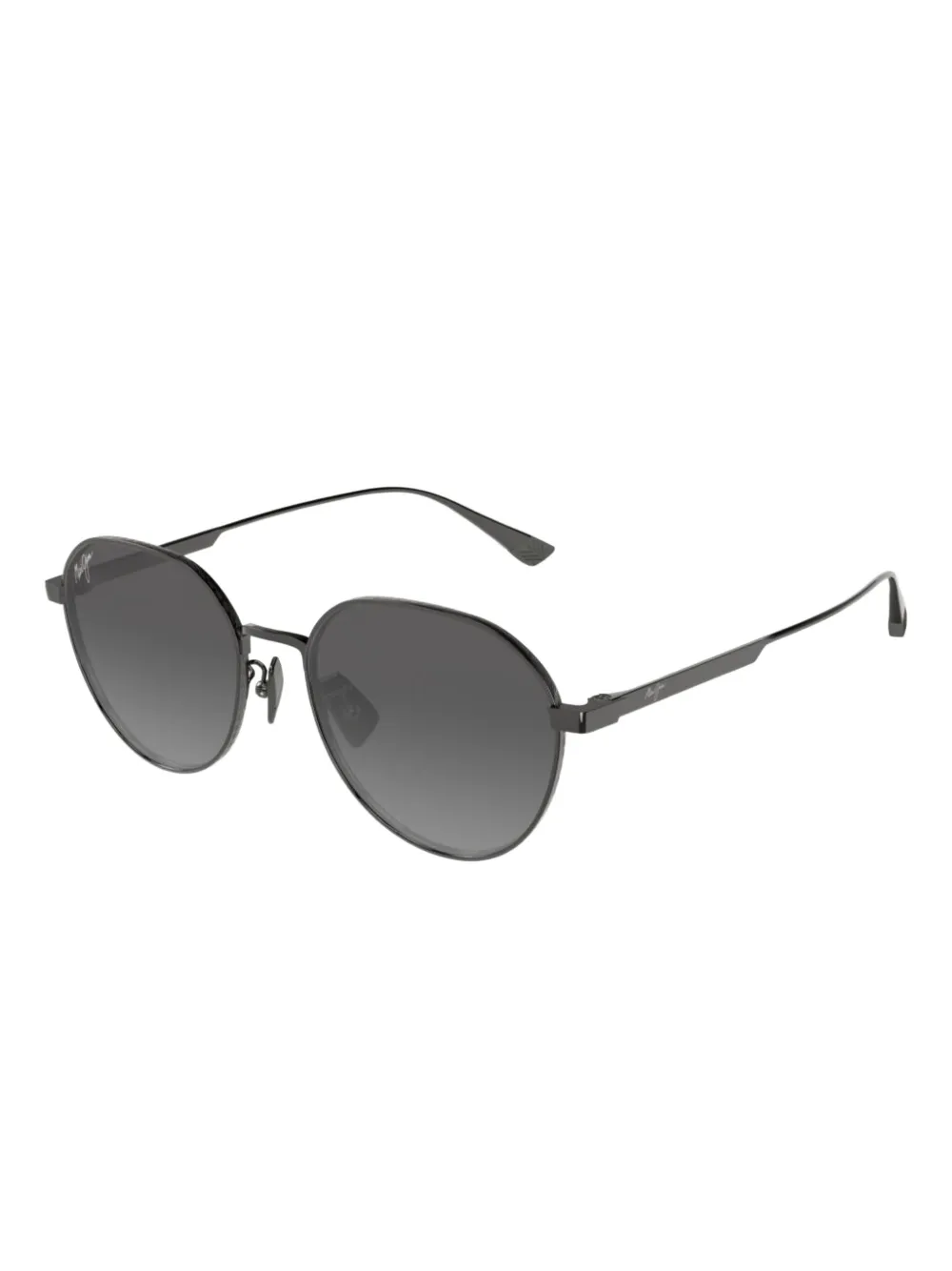 Maui Jim Kaulana zonnebril met rond montuur - Zwart