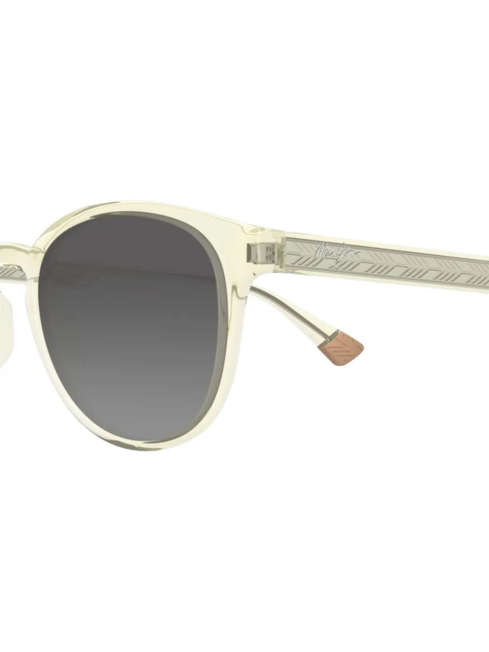 Maui Jim Hiehie patterned-frame round sunglasses Geel