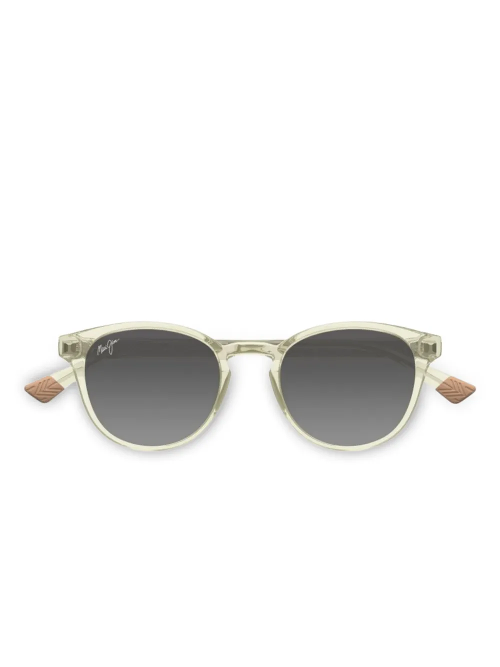 Maui Jim Hiehie patterned-frame round sunglasses Geel