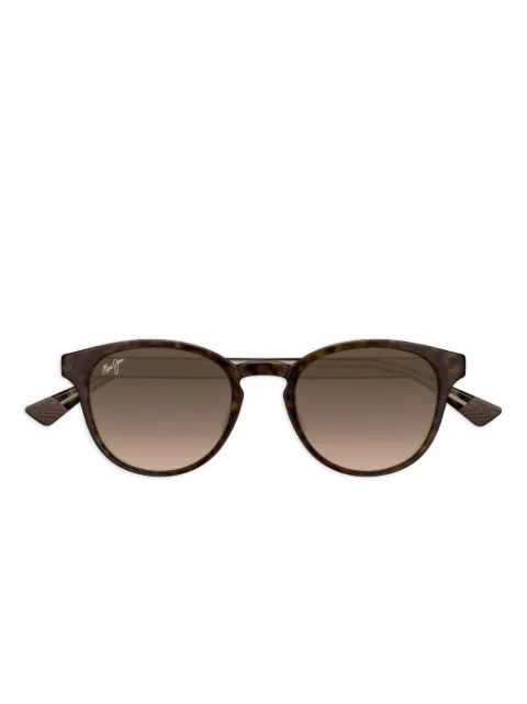 Maui Jim Hiehie round-frame tortoiseshell sunglasses