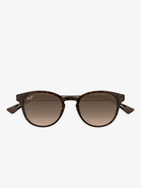 Maui Jim lentes de sol Hiehie con armazón redonda estilo carey